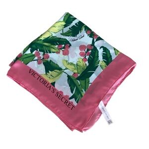 Victoria’s Secret Supermodel Essentials pink/tropical floral scarf. Like new.